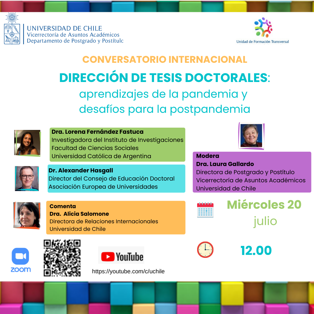 Conversatorio Tesis Doctorales: Aprendizajes De La Pandemia Y Desafíos ...